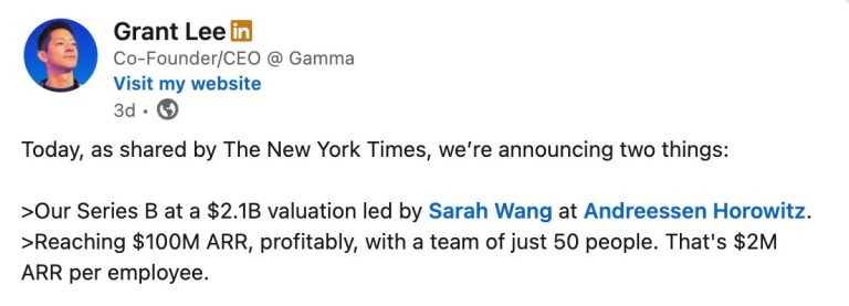 How Gamma grew to $100M ARR (and a $2.1B valuation)