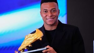 Real Madrid’s Kylian Mbappé awarded Golden Boot for the first time